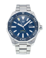 Tag Heuer Aquaracer Calibre 5 Blue Dial Silver Steel Strap Watch for Men - WAY201B.BA0927 Buy Now By Tag Heuer