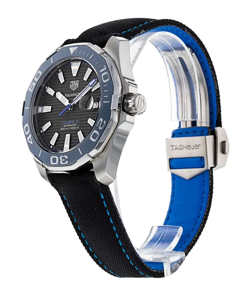 Shop Tag Heuer Aquaracer Black Dial Watch for Men - WAY201C.FC6395 in USA