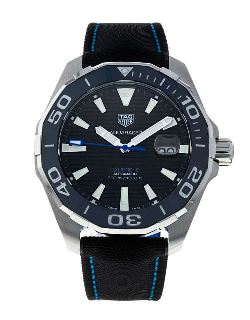 Shop Tag Heuer Aquaracer Black Dial Watch for Men - WAY201C.FC6395 in USA