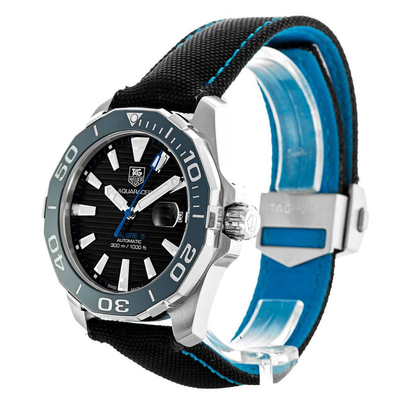 Shop Tag Heuer Aquaracer Blue Dial Watch for Men - WAY211B.FC6363 in USA