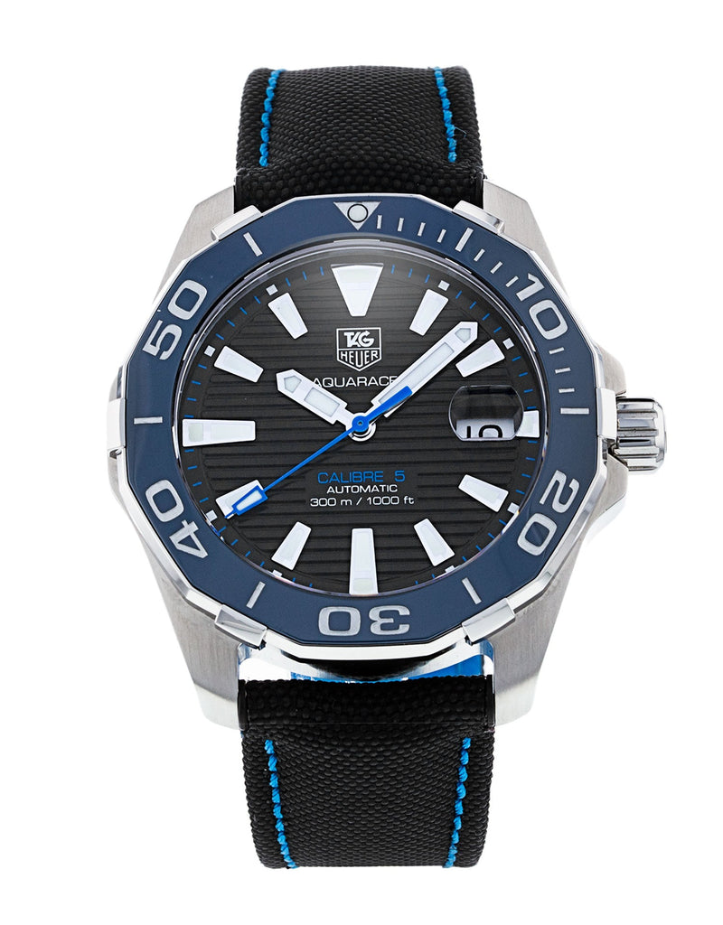 Shop Tag Heuer Aquaracer Blue Dial Watch for Men - WAY211B.FC6363 in USA
