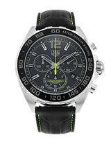 Tag Heuer Formula 1 Aston Martin Black Dial Black Leather Strap Watch for Men - CAZ101P.FC8245 Buy Now By Tag Heuer