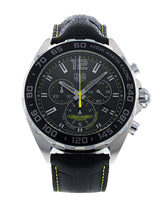 Tag Heuer Formula 1 Aston Martin Black Dial Black Leather Strap Watch for Men - CAZ101P.FC8245 Buy Now By Tag Heuer