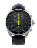 Tag Heuer Formula 1 Aston Martin Black Dial Black Leather Strap Watch for Men - CAZ101P.FC8245