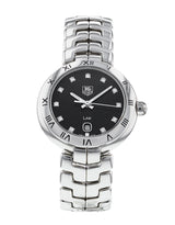 Shop Tag Heuer Link Quartz Diamonds Black Dial Silver Steel Strap Watch for Women - WAT1410.BA0954 in USA
