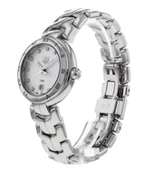 Shop Tag Heuer Link Diamonds Mother of Pearl Dial Silver Steel Strap Watch for Women - WAT1411.BA0954 in USA