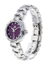 Shop Tag Heuer Link Diamonds Purple Dial Silver Steel Strap Watch for Women - WAT1418.BA0954 in USA