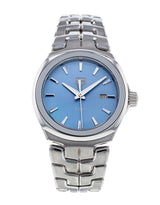 Shop Tag Heuer Link Quartz Mother of Pearl Dial Silver Steel Strap Watch for Women - WBC1311.BA0600 in USA