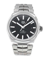 Shop Tag Heuer Link Quartz Black Dial Silver Steel Strap Watch for Women - WBC2110.BA0603 in USA