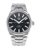 Shop Tag Heuer Link Quartz Black Dial Silver Steel Strap Watch for Women - WBC2110.BA0603 in USA