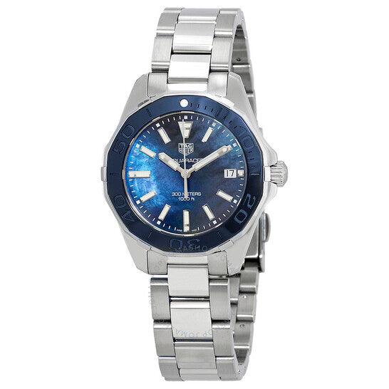 Tag Heuer Aquaracer 35mm Quartz Blue Dial Silver Steel Strap Watch for Women - WSY131L.BA0748 Buy Now By Tag Heuer