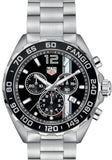 Tag Heuer Formula 1 Chronograph Black Dial Silver Steel Strap Watch for Men - CAZ101H.BA0842