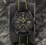 Tag Heuer Aquaracer Calibre 5 Black NATO Strap Carbon Dial Watch for Men - WBD218B.FC6446 Buy Now By Tag Heuer