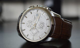 Tissot Couturier Chronograph White Dial Brown Leather Strap Watch For Men - T035.617.16.031.00 Buy Now By Tissot