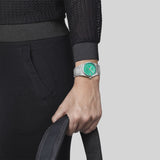 Shop Tissot PRX Powermatic 80 Automatic Mint Green Dial Silver Steel Strap Watch for Men - T137.407.11.091.01 in USA