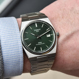 Tissot PRX Powermatic 80 Green Dial Silver Steel Strap Watch For Men - T137.407.11.091.00 Buy Now By Tissot