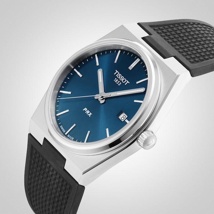 Tissot PRX Blue Dial Black Rubber Strap Watch For Men - T137.410.17.041.00 Buy Now By Tissot