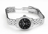 Tissot Le Locle Automatic Small Lady Black Dial Silver Steel Strap Watch For Women - T41.1.183.53