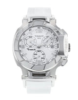 Tissot T Race Lady Chronograph White Dial White Rubber Strap Watch for Women - T048.217.17.017.00 Buy Now By Tissot