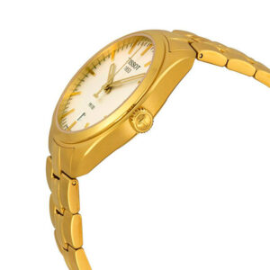 Tissot T Classic PR 100 Lady White Dial Gold Steel Strap Watch for Women - T101.210.33.031.00 Buy Now By Tissot