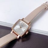 Shop Tissot T Lady Lovely Square White Dial Pink Leather Strap Watch For Women - T058.109.36.031.00 in USA