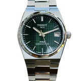 Shop Tissot PRX Powermatic 80 Green Dial Silver Steel Strap Watch for Men - T137.207.11.091.00 in USA