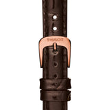 Tissot T Classic Carson White Dial Brown Leather Strap Watch For Women - T085.207.36.013.00 Buy Now By Tissot