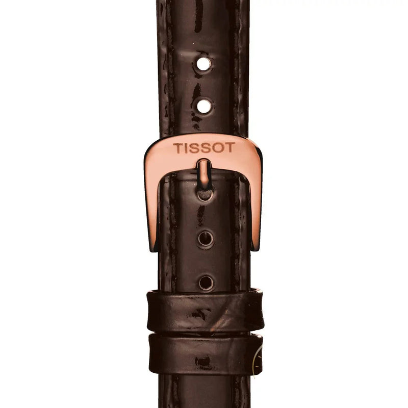 Tissot T Classic Carson White Dial Brown Leather Strap Watch For Women - T085.207.36.013.00 Buy Now By Tissot