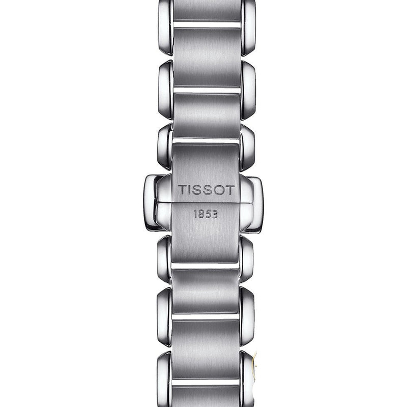 Tissot T Wave Black Dial Two Tone Steel Strap Watch For Women - T023.210.11.056.00 Buy Now By Tissot