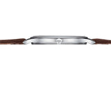 Tissot T Classic Tradition 5.5 Quartz White Dial Brown Leather Strap Watch For Men - T063.409.16.018.00