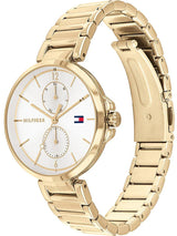 Shop Tommy Hilfiger Angela White Dial Gold Steel Strap Watch for Women - 1782128 in USA