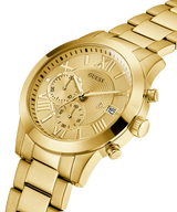 Guess Atlas Chronograph Gold Dial Gold Steel Strap Watch For Men - W0668G4 Buy Now By Guess