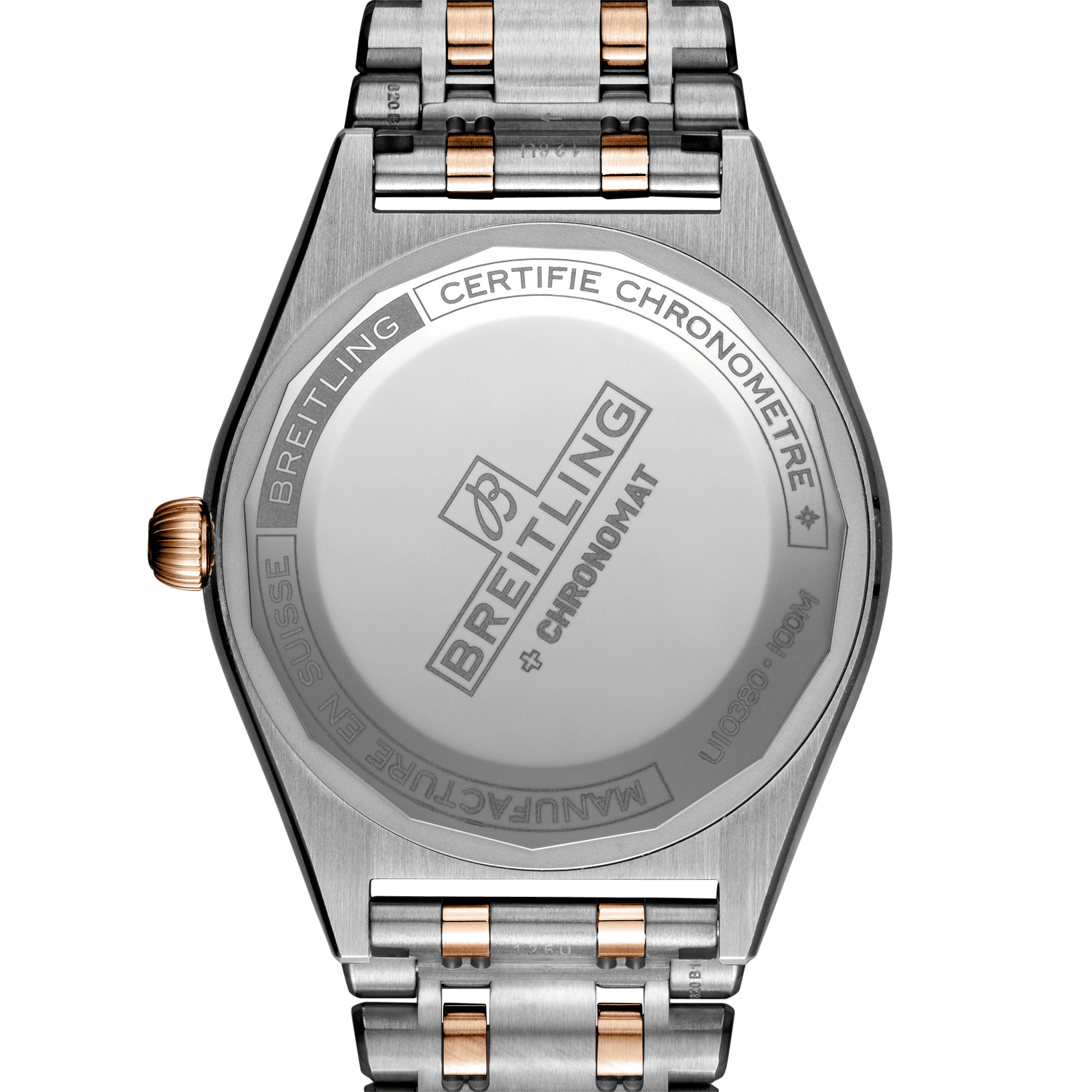 Breitling Chronomat Automatic 36 Diamonds Mother of Pearl Dial Two Tone Steel Strap Watch for Women - U10380591A2U1