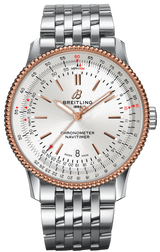Breitling Navitimer Automatic 41mm White Dial Silver Stainless Steel Mens Watch - U17326211G1A1