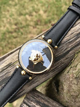 Versace Palazzo Empire Black Dial Black Leather Strap Watch for Women - VCO020017 Buy Now By Versace