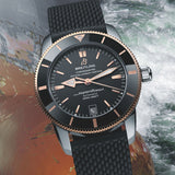Breitling Superocean Heritage II B20 42mm Black Dial Black Mesh Bracelet Mens Watch - UB2010121B1S1 Buy Now By Breitling