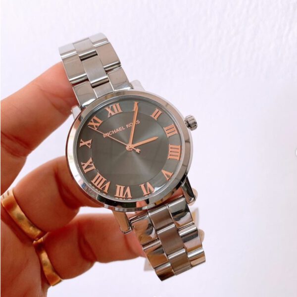 Michael Kors Norie Grey Dial Silver Stainless Steel Strap Watch for Women - MK3559 Buy Now By Michael Kors