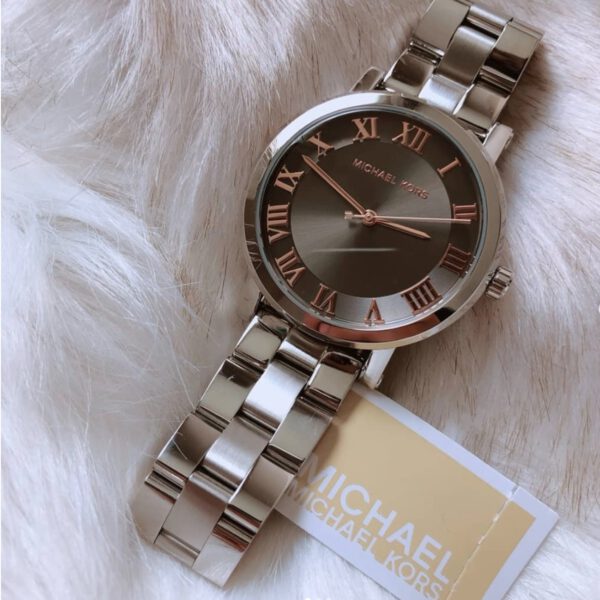 Michael Kors Norie Grey Dial Silver Stainless Steel Strap Watch for Women - MK3559 Buy Now By Michael Kors