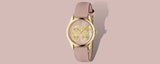Shop Gucci G Timeless Quartz Mother of Pearl Dial Pink Leather Strap Watch For Women - YA1264132 in USA