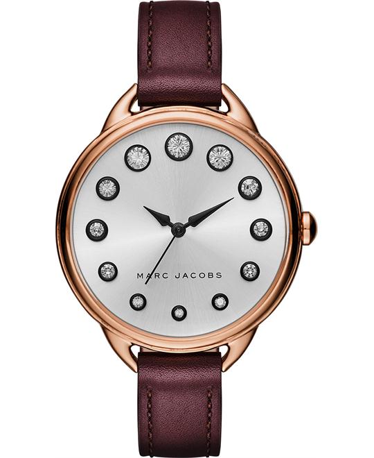 Shop Marc Jacobs Betty White Dial Brown Leather Strap Watch for Women - MJ1481 in USA