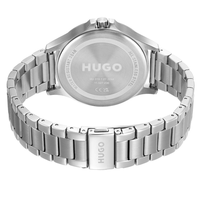 Hugo Boss Governer Black Dial Silver Steel Strap Watch for Men - 1513488 Buy Now By Hugo Boss