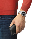 Bulova Crystal Collection Black Dial Silver Steel Strap Watch for Men - 96K104 Buy Now By Bulova