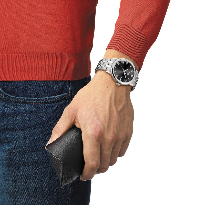 Bulova Crystal Collection Black Dial Silver Steel Strap Watch for Men - 96K104 Buy Now By Bulova