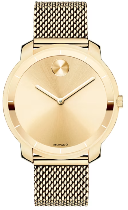 Shop Movado Bold Gold Dial Gold Mesh Bracelet Watch for Women - 3600242 in USA