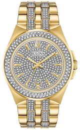 Bulova Crystal Collection Silver Dial Two Tone Steel Strap Watch for Men - 98K102 Buy Now By Bulova