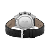 Shop Hugo Boss Champion Black Dial Black Leather Strap Watch for Men - 1513816 in USA