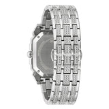 Bulova Phantom Baguette Crystal Blue Dial Silver Steel Strap Watch for Men - 96A254 Buy Now By Bulova