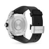 Shop Gucci Dive Quartz Kingsnake Black Dial Black Rubber Strap Watch For Men - YA136217 in USA