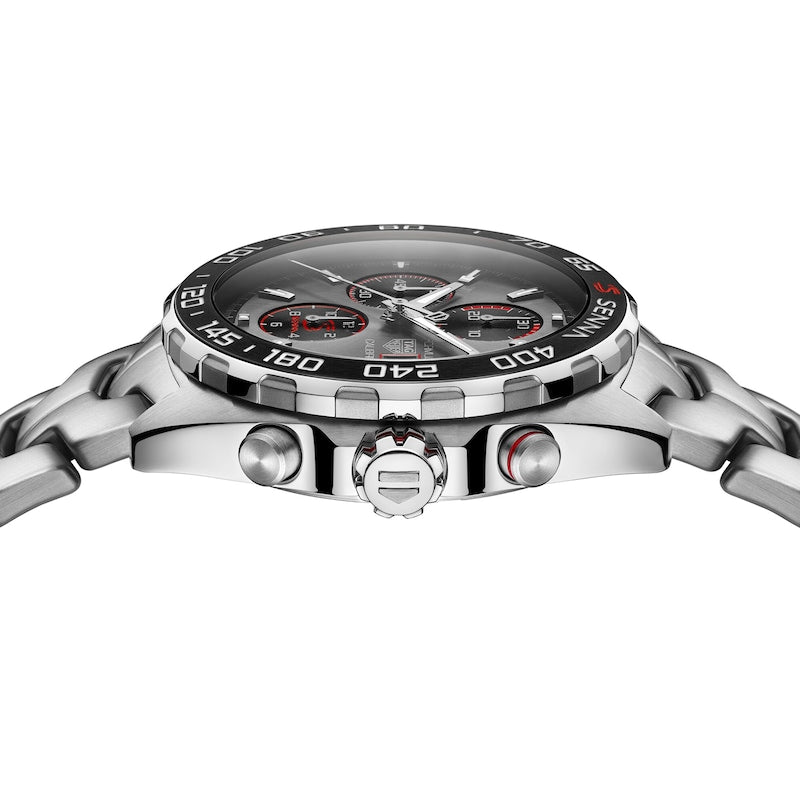 Tag Heuer Formula 1 Chronograph Senna Grey Dial Silver Steel Strap Watch for Men - CAZ201D.BA0633 Buy Now By Tag Heuer