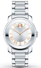 Shop Movado Bold Silver Dial Silver Steel Strap Watch for Women - 3600244 in USA